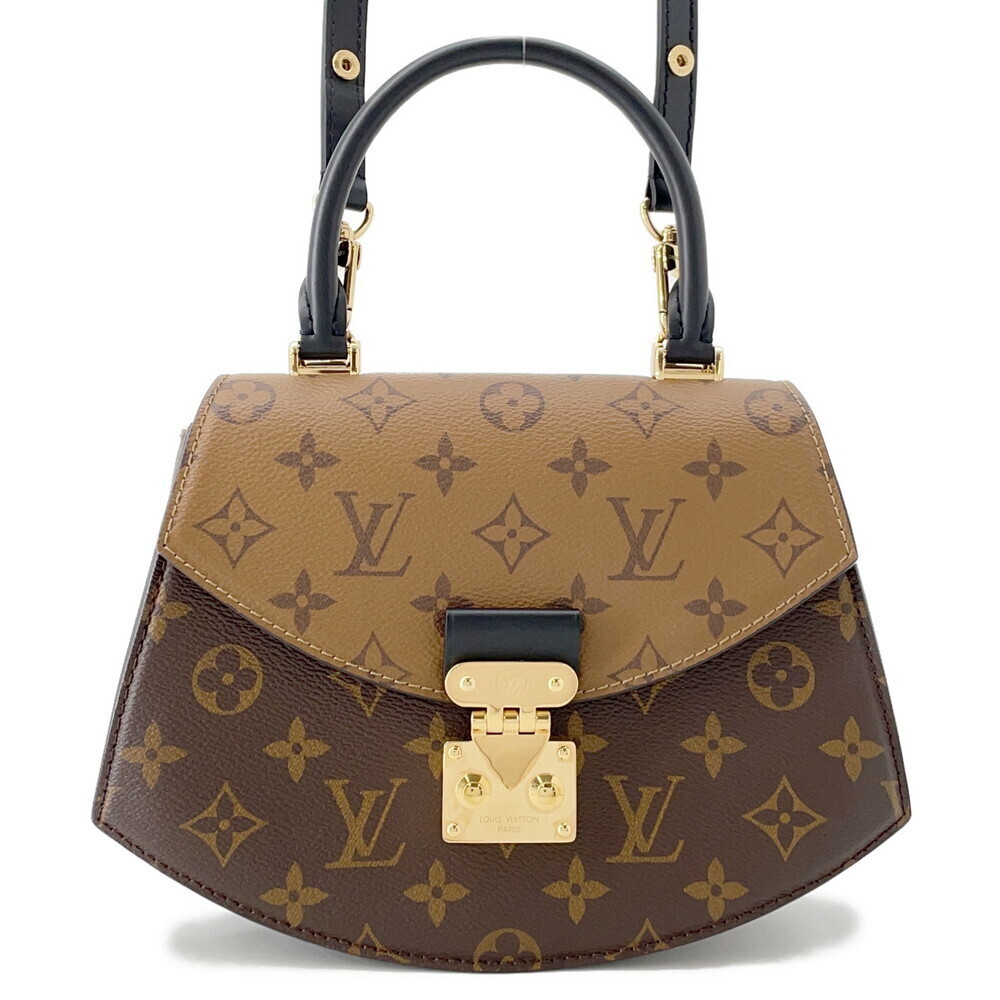 Louis Vuitton Monogram Reverse Tilsit Handbag Shoulder Bag Black